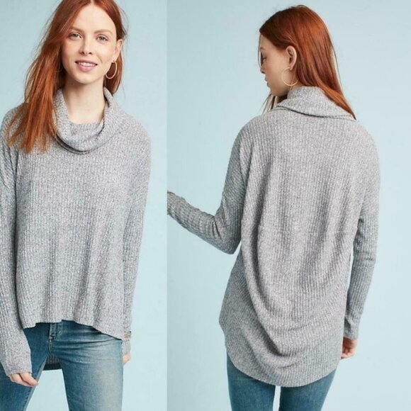 Anthropologie Saturday Sunday Brushed Cowl Neck Pullover Sweater‎ Top Size Small - Picture 1 of 9